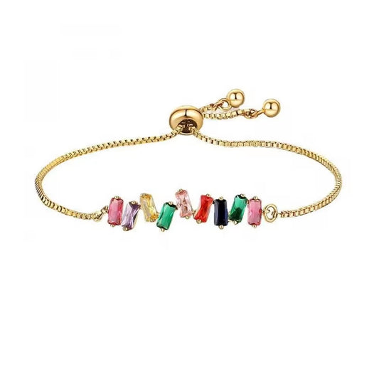 Gold Chakra Baguette Bracelet