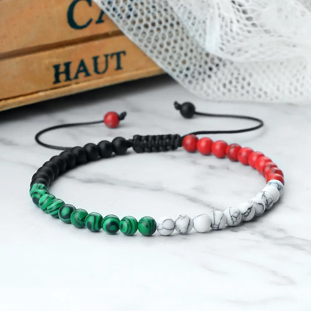 Polished Stone Palestine Bracelet