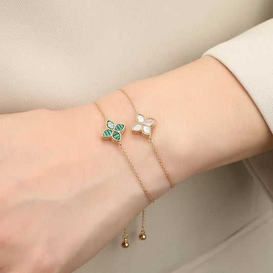 White & Gold Euro Bracelet