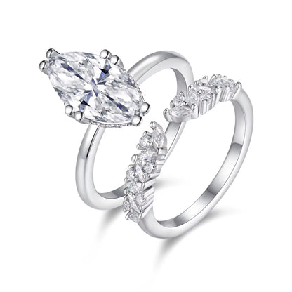 Queen Krea Moissanite Marquise Set