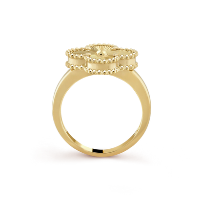 Gold Vintage Clover Ring (925)