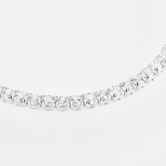 Silver 2mm Tennis Necklace (925)