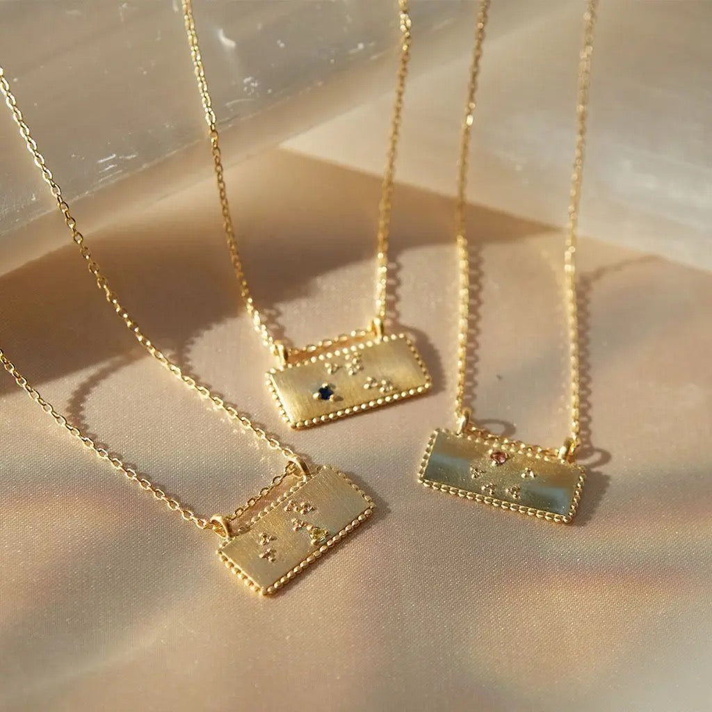 Starstruck Birthstone Bar Necklace