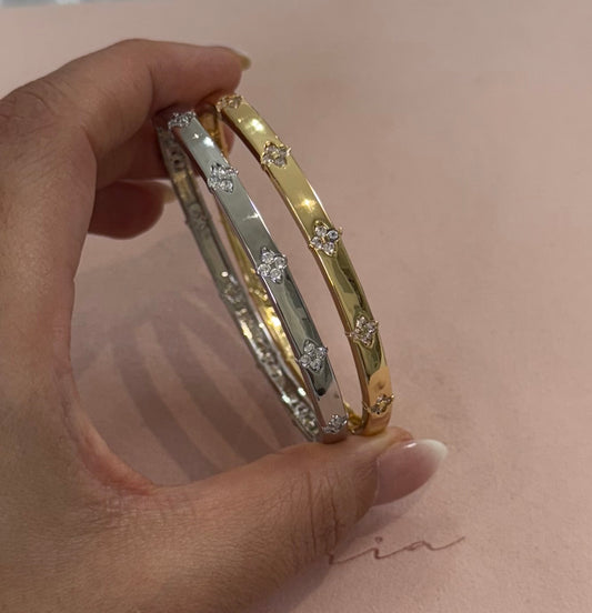 Clover Cheap & Chic Bangle (Mix Metal, Gold & Silver)
