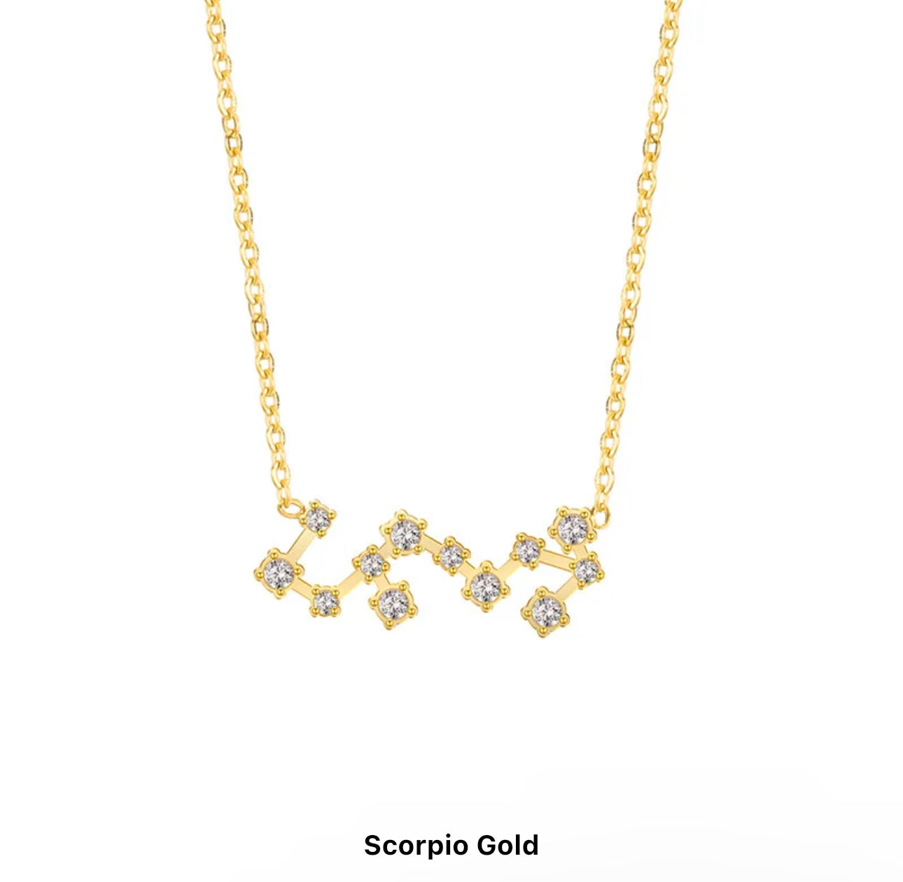 Gold Constellation Necklace (S. Steel)