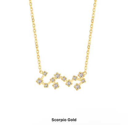 Gold Constellation Necklace (S. Steel)