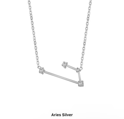 Silver Constellation Necklace (S.Steel)