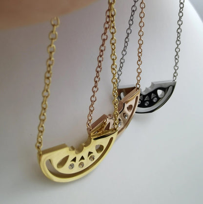 Watermelon Love Necklace (Gold, Silver, Rose)