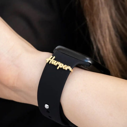 Personalised Nameplate Apple Watch Clip (Gold, Silver, Rose)