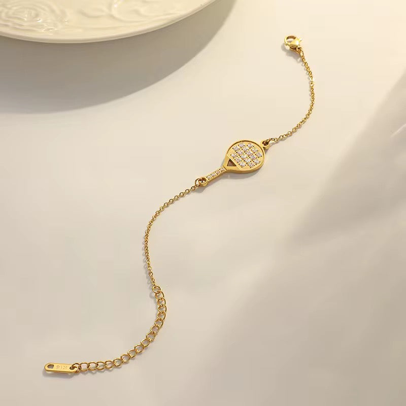 On The Sides Sparkling Padel Bracelet (Gold & Silver)
