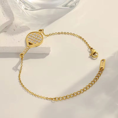 On The Sides Sparkling Padel Bracelet (Gold & Silver)