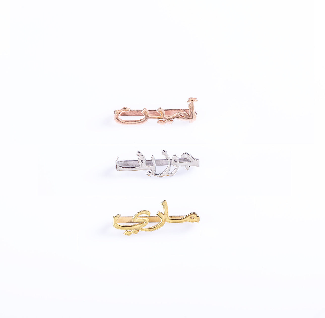 Personalised Classic Arabic Nameplate Apple Watch Slider Clip (Gold, Silver, Rose)