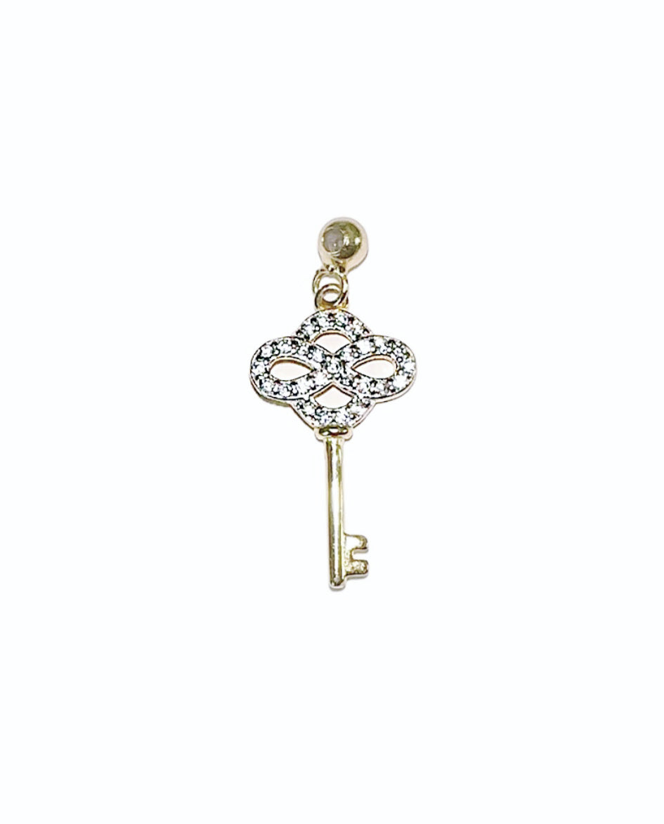 Elite Series Gold Key Of Life Charm (925, Vermeil)