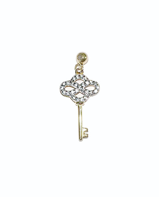 Elite Series Gold Key Of Life Charm (925, Vermeil)