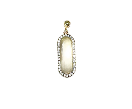 Elite Series Gold Engravable Sparkle Tag (925, Vermeil)