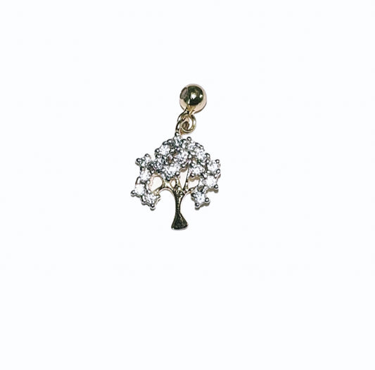 Elite Series Gold Tree Of Life Sparkle Charm (925, Vermeil)