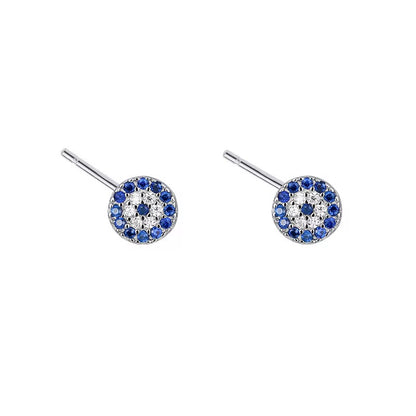 Kids Mini Evil Eye Stud Earring (925, Gold, Silver)