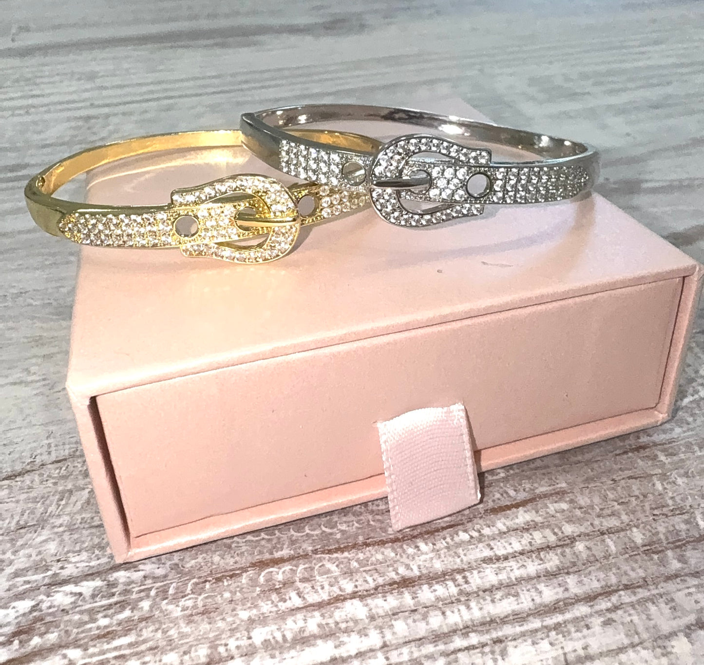 Saddle Up Belt Buckle Bangle (Mix Metal)