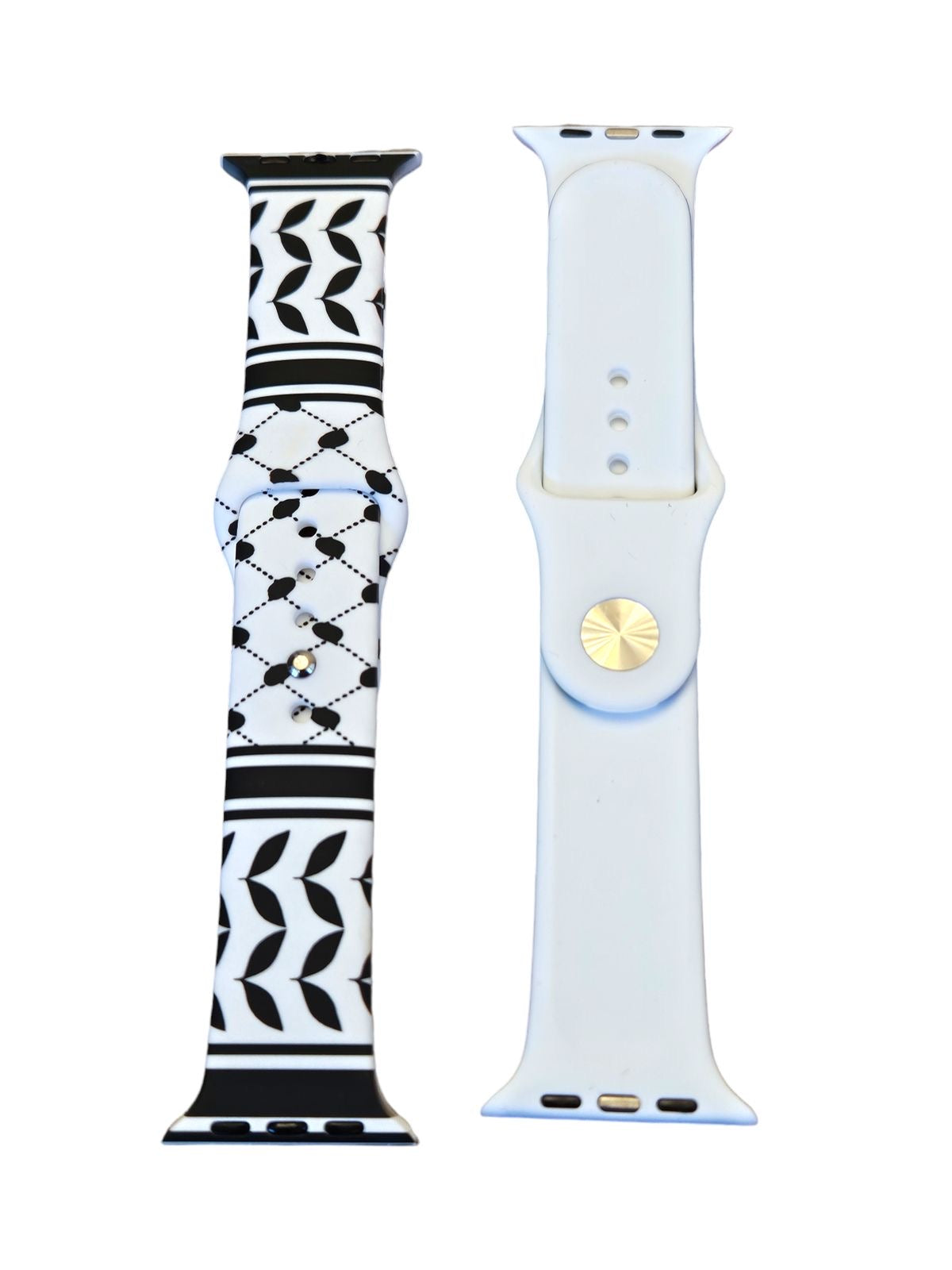 White & Black Freedom Palestine Watch Strap (42/44/45/46/49)