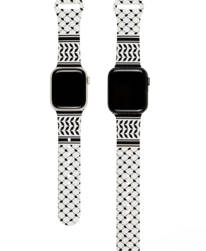 White & Black Freedom Palestine Watch Strap (42/44/45/46/49)