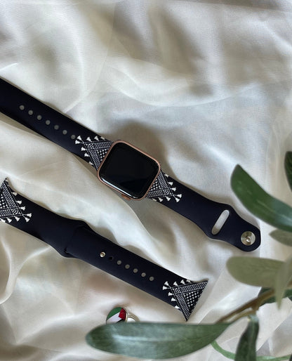 Black & White Kuffiyeh Smart Watch Strap (42/44/45/46/49mm)