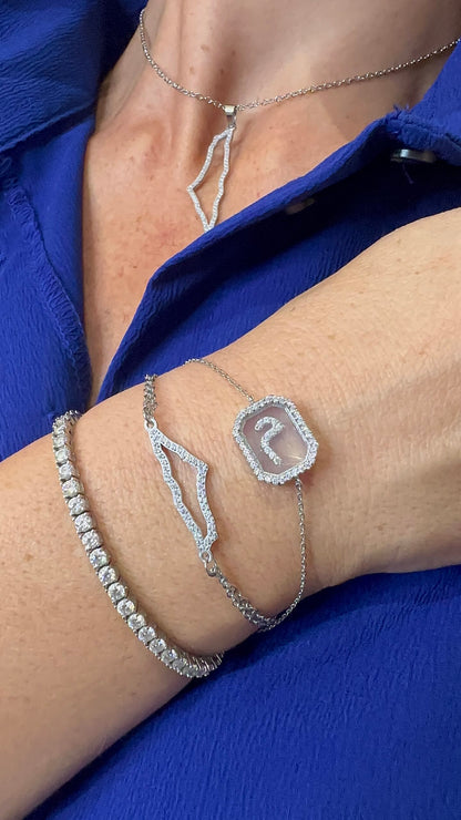 The PlexiGlass Arabic Set (Pendant, Bracelet, Ring, Earring, 925)