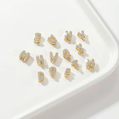 Gold Reversible Icy Bubble Initial Necklace (Single or Name)