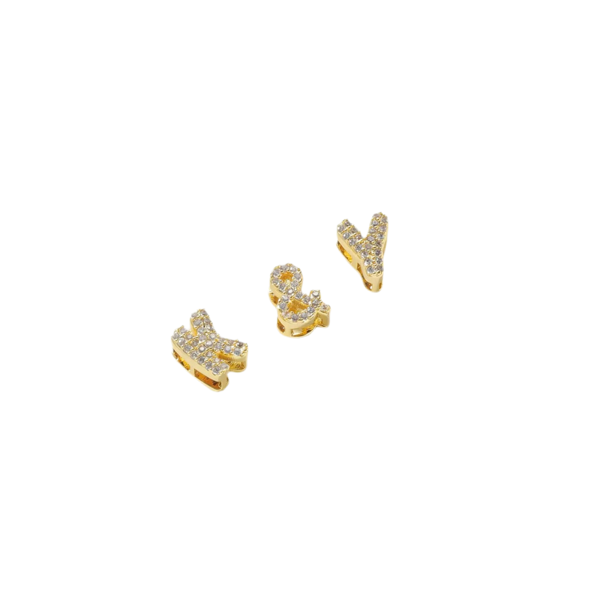 Gold Reversible Icy Bubble Initial Necklace (Single or Name)
