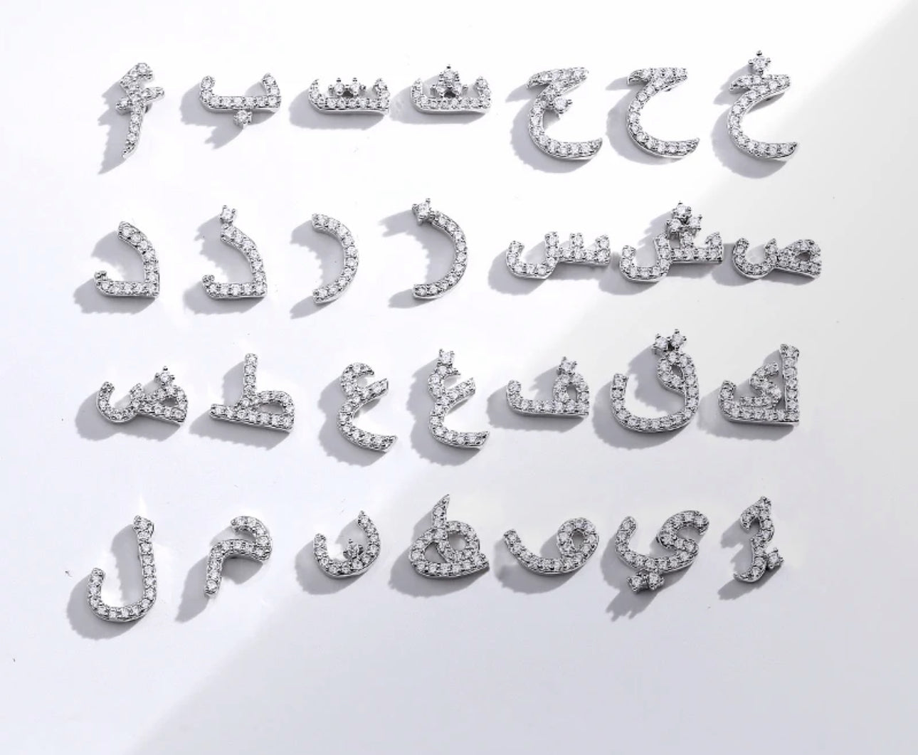 The PlexiGlass Arabic Set (Pendant, Bracelet, Ring, Earring, 925)