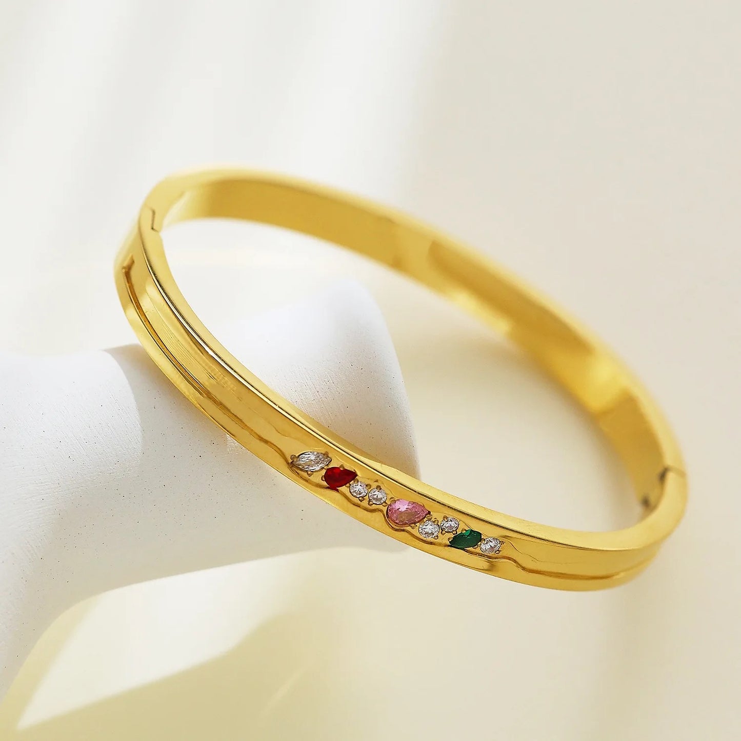 Gold Candylicious Bangle (Stainless Steel)