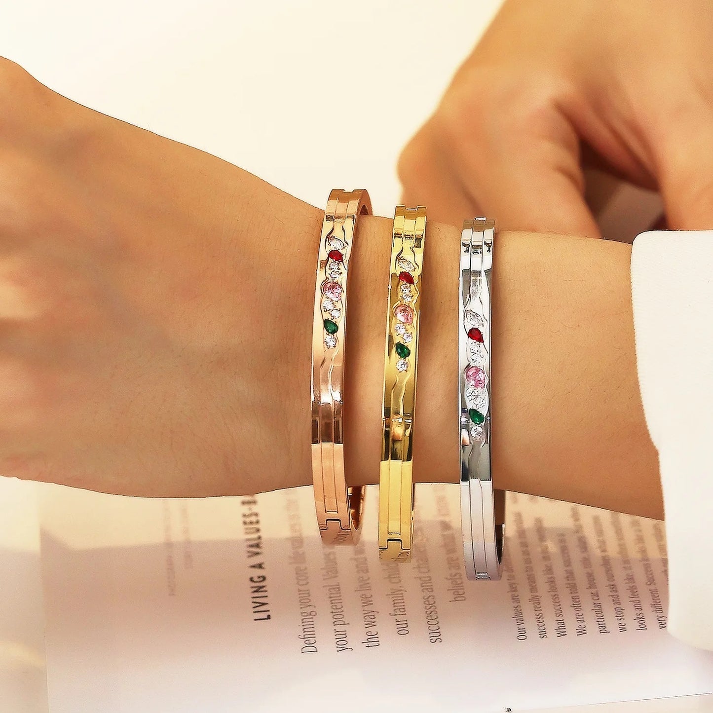 Gold Candylicious Bangle (Stainless Steel)