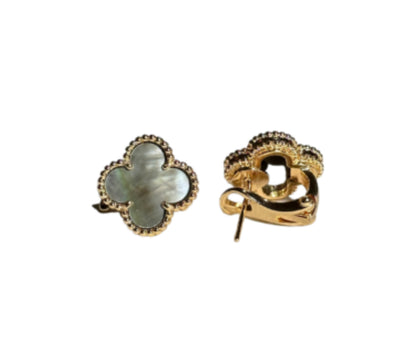Ayesha Seedat Rose Gold & Grey Pear Vintage Pace Clover Set (925)