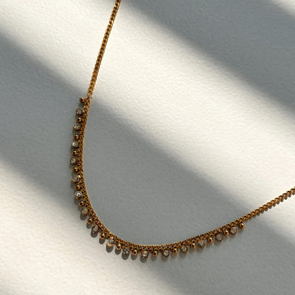 Gold Moondrops Necklace