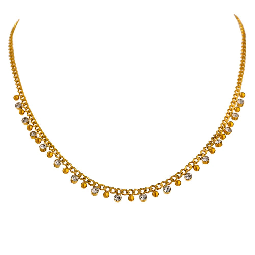 Gold Moondrops Necklace