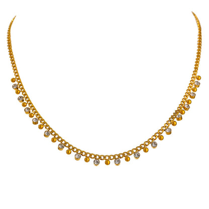 Gold Moondrops Necklace
