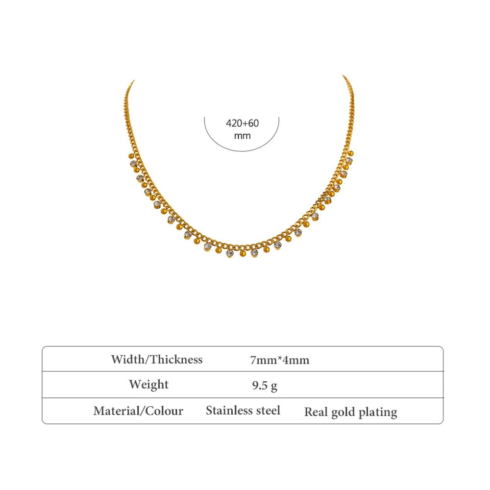 Gold Moondrops Necklace