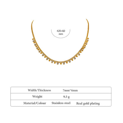 Gold Moondrops Necklace