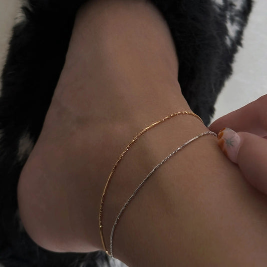 Twisted Glamour Anklet (Stainless Steel)