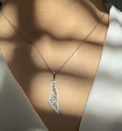 Silver Soul Of Palestine Necklace & Bracelet (925)