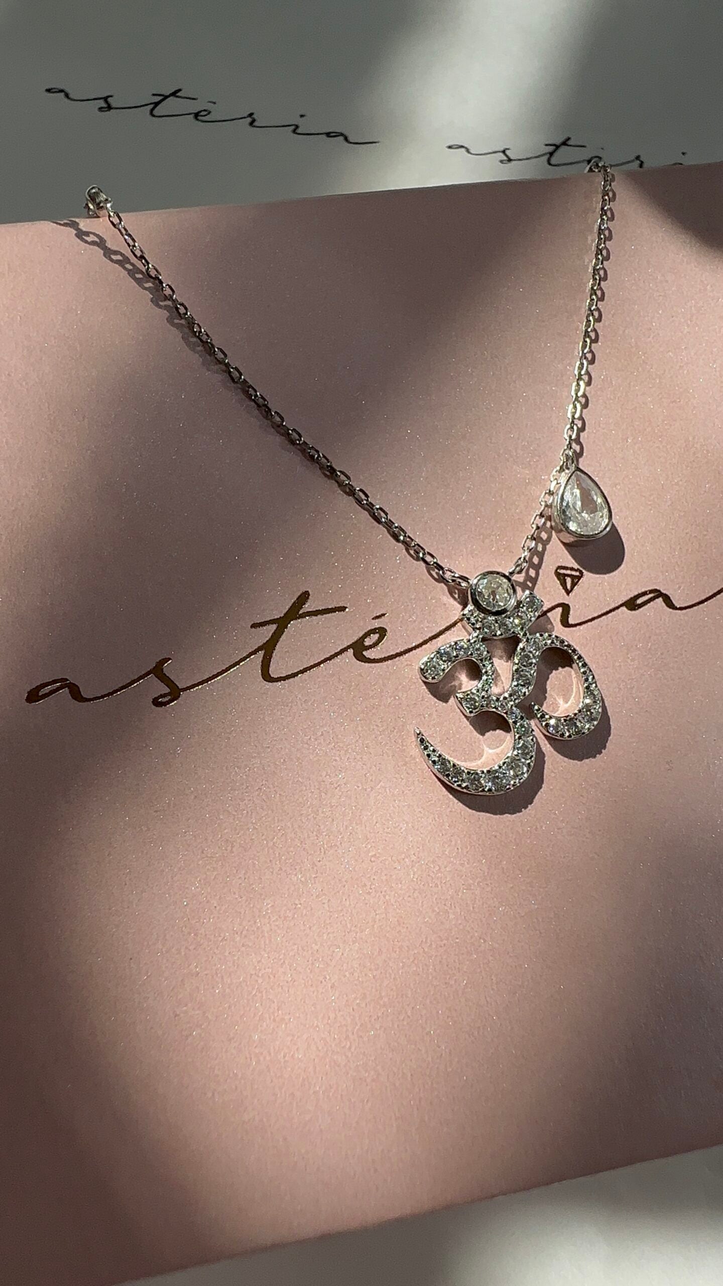 Silver Sacrosanct Aum Necklace (925)