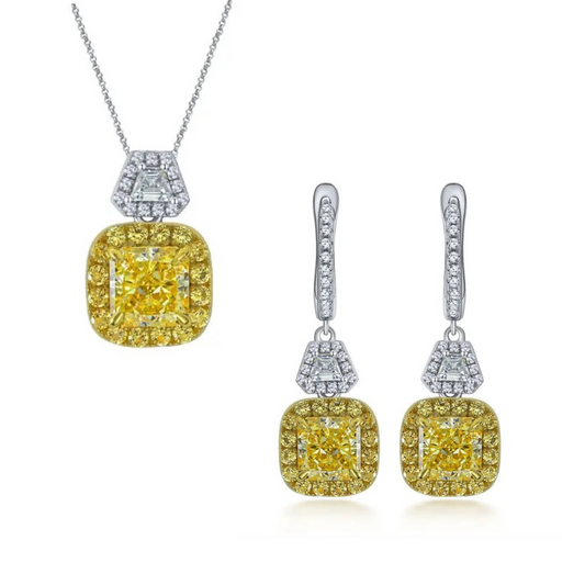 Sun Goddess Set (925, Platinum Vermeil)