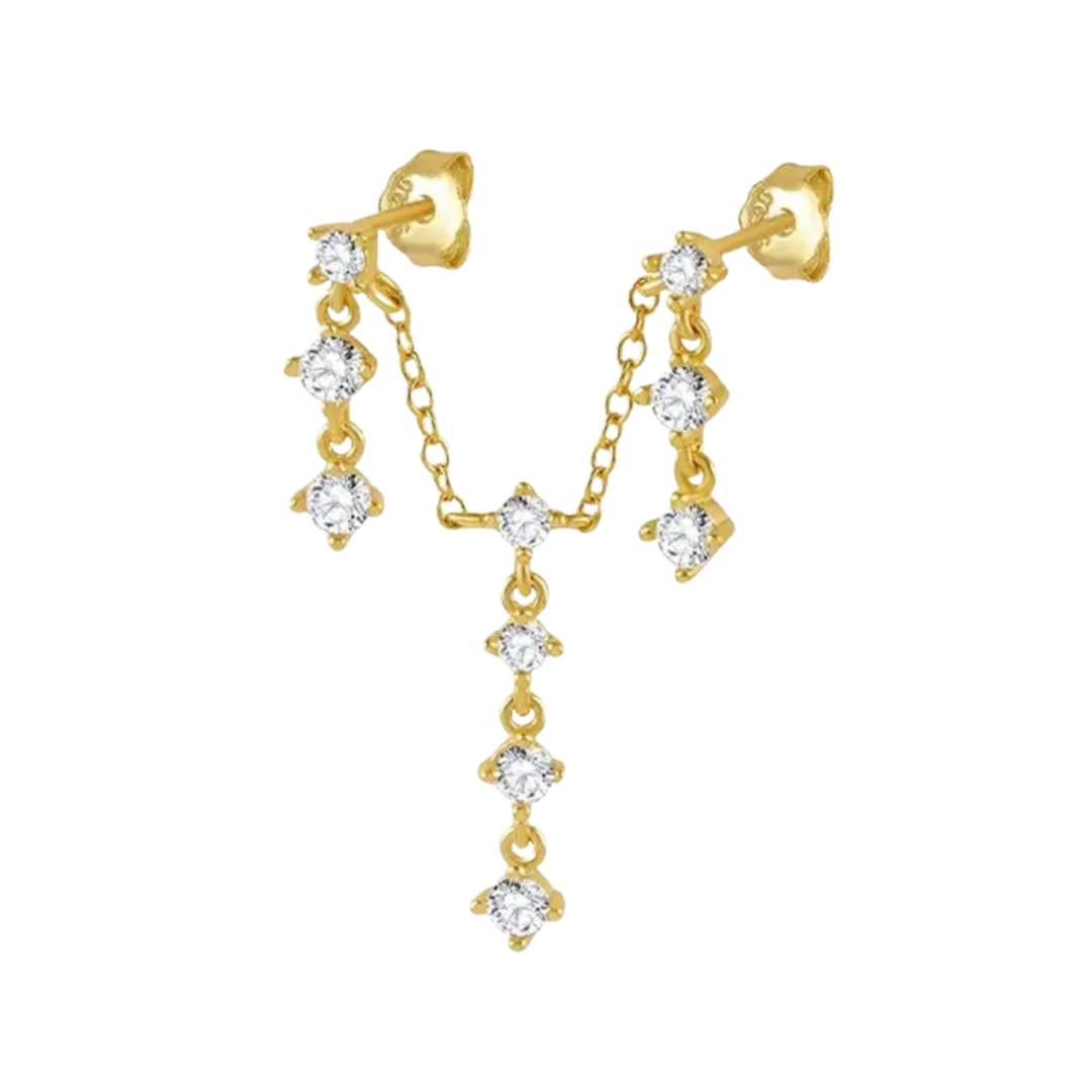 Gold Single Piece Drop Chandelier Drape (925)