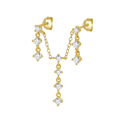 Gold Single Piece Drop Chandelier Drape (925)