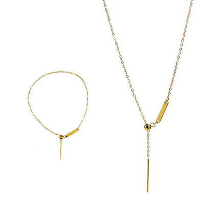 Simplicity Series Gold Anklet, Bracelet & Necklace For Charms (Stainless Steel)