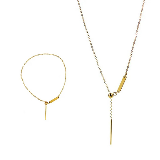 Simplicity Series Gold Anklet, Bracelet & Necklace For Charms (Stainless Steel)