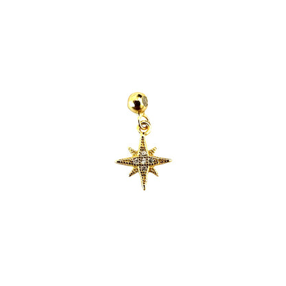 Elite Series Gold Starburst Charm (925, Vermeil)