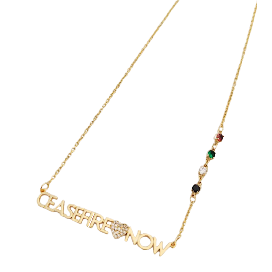 Ceasefire Now Necklace