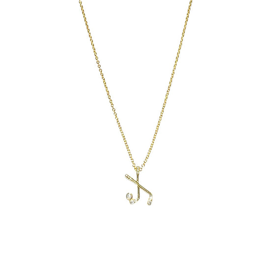Dainty NSCD Golfing Pro Necklace (Gold, Silver, Rose 925, Vermeil)