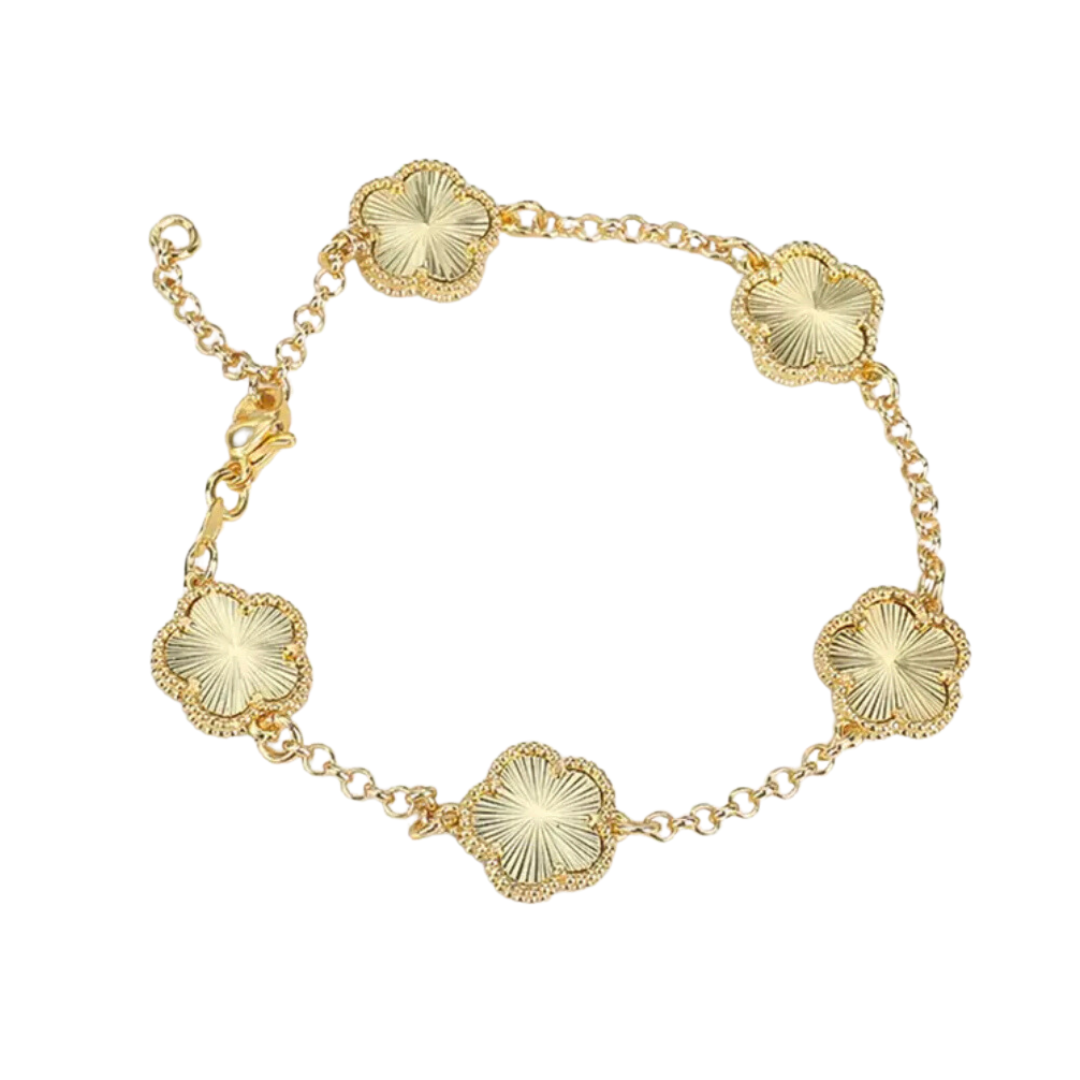 Gold Emirati Clover Bracelet