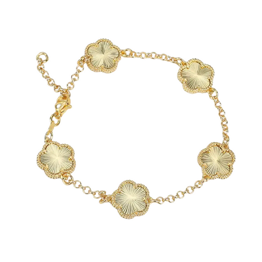 Gold Emirati Clover Bracelet
